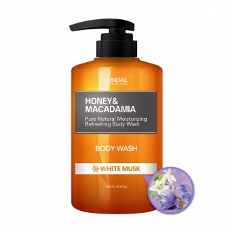 KUNDAL Żel pod prysznic - białe piżmo Honey&Macadamia Body Wash White Musk 500ml