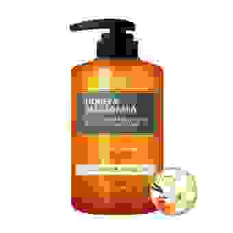 KUNDAL Żel pod prysznic - bursztynowa wanilia Honey&Macadamia Body Wash Amber Vanilla 500ml