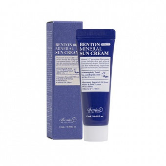 BENTON MINI PRODUKT Mineralny krem przeciwsłoneczny do twarzy Mineral Sun Cream SPF50+/PA++++ Skin Fit 12ml 